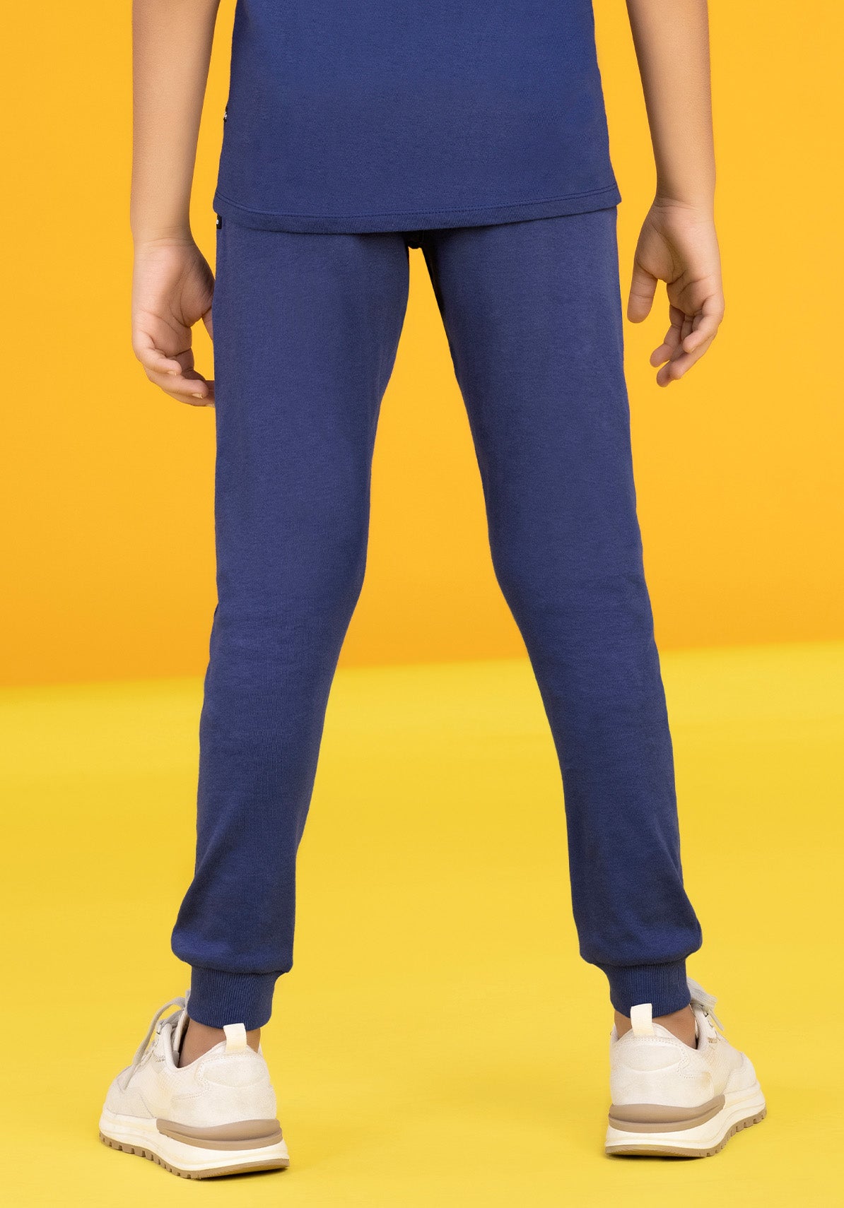 Playmate Boys Joggers Blue Combed Cotton
