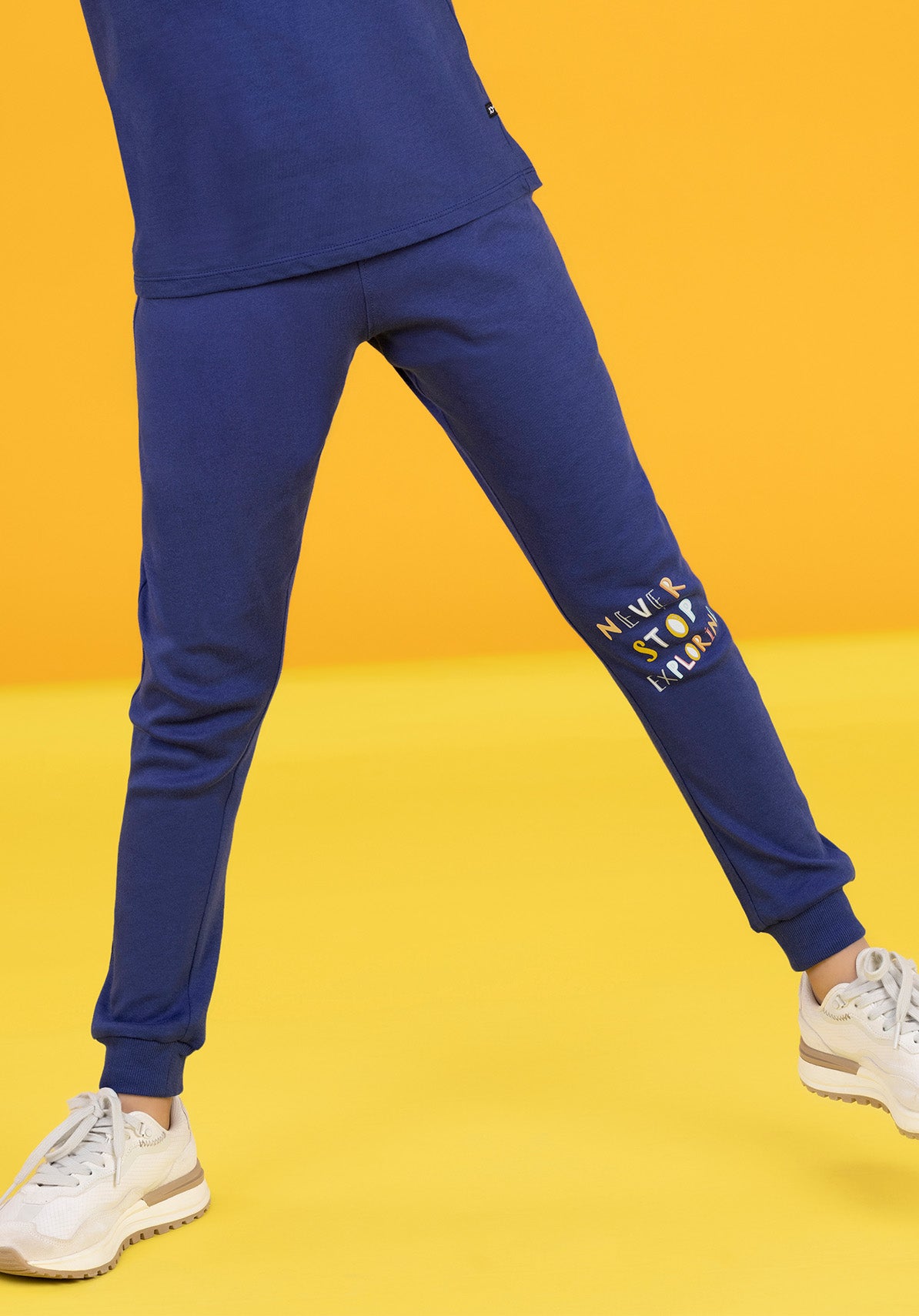 Playmate Boys Joggers Blue Combed Cotton