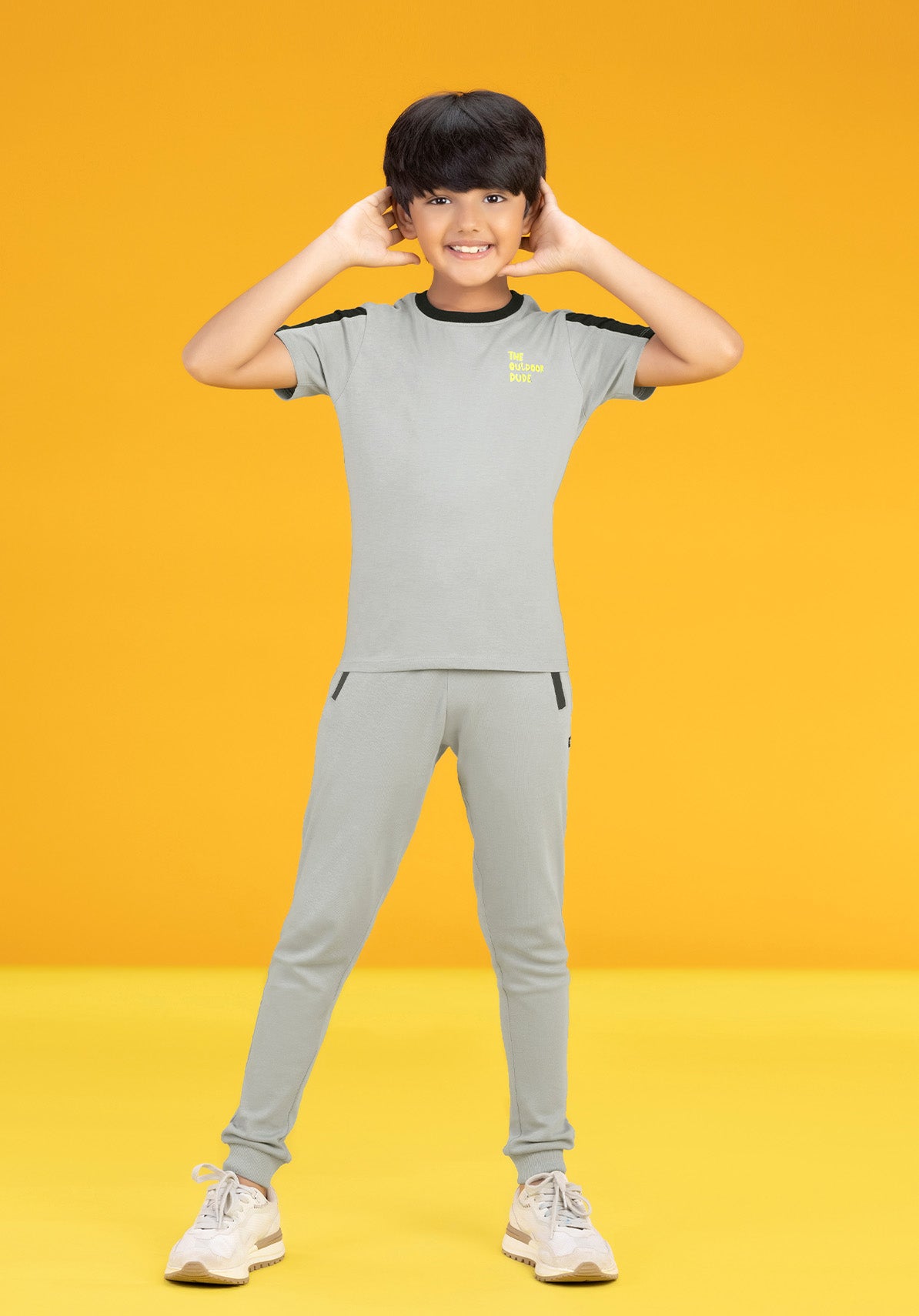 Playmate Boys Joggers Grey Combed Cotton