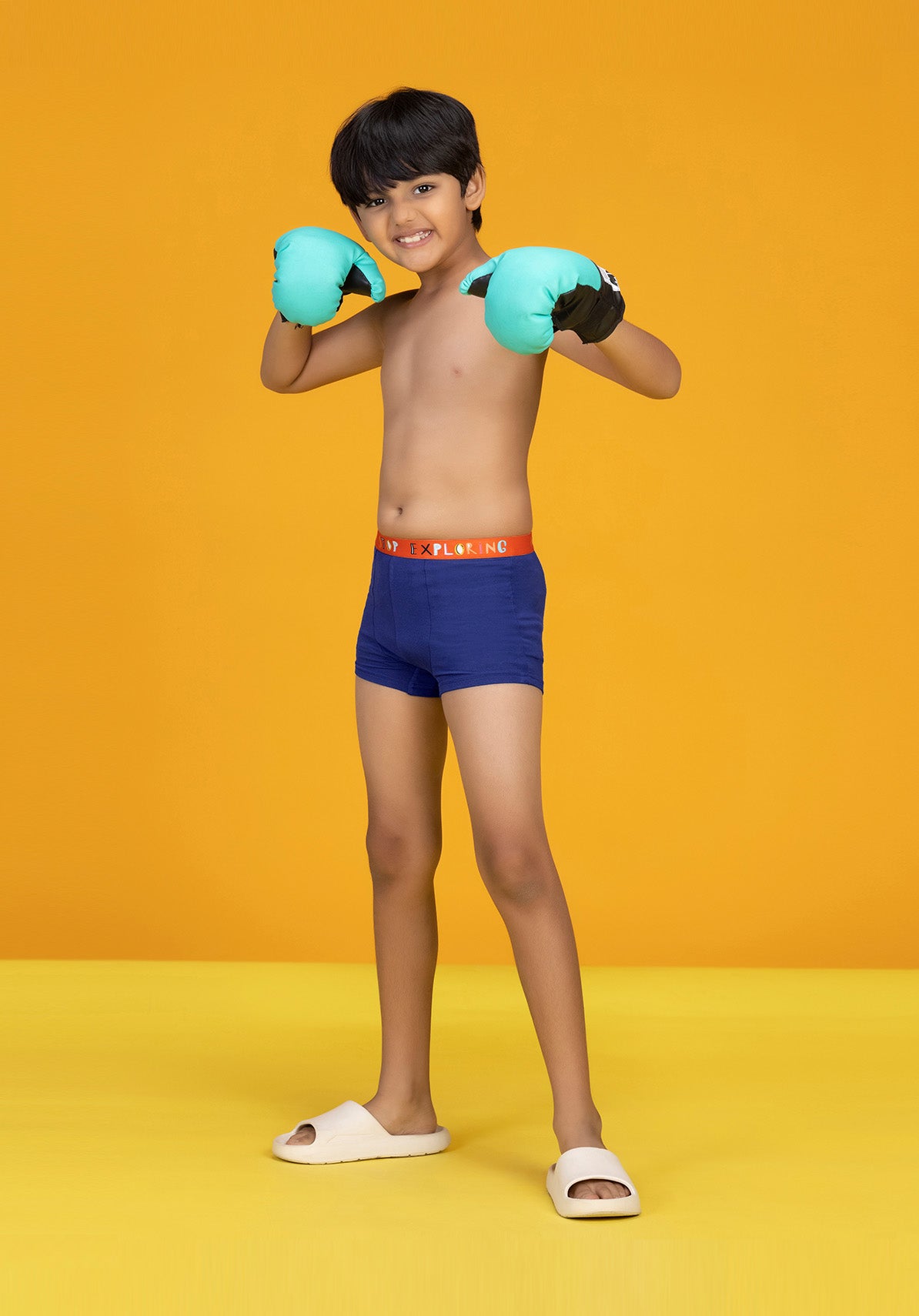 Boys trunks playmate tencel modal blue - XYLife Kids Wear