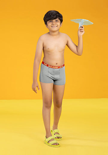 Boys trunks playmate tencel modal grey - XYLife Kids Wear