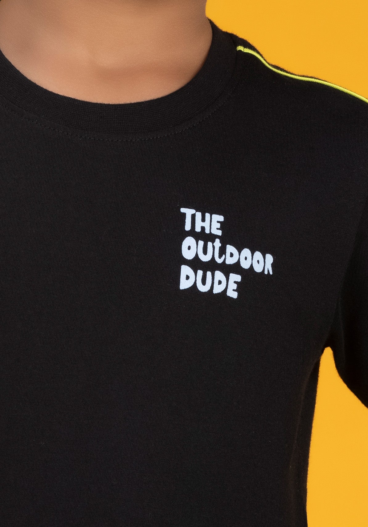 Playmate Boys T-shirt Black Combed Cotton