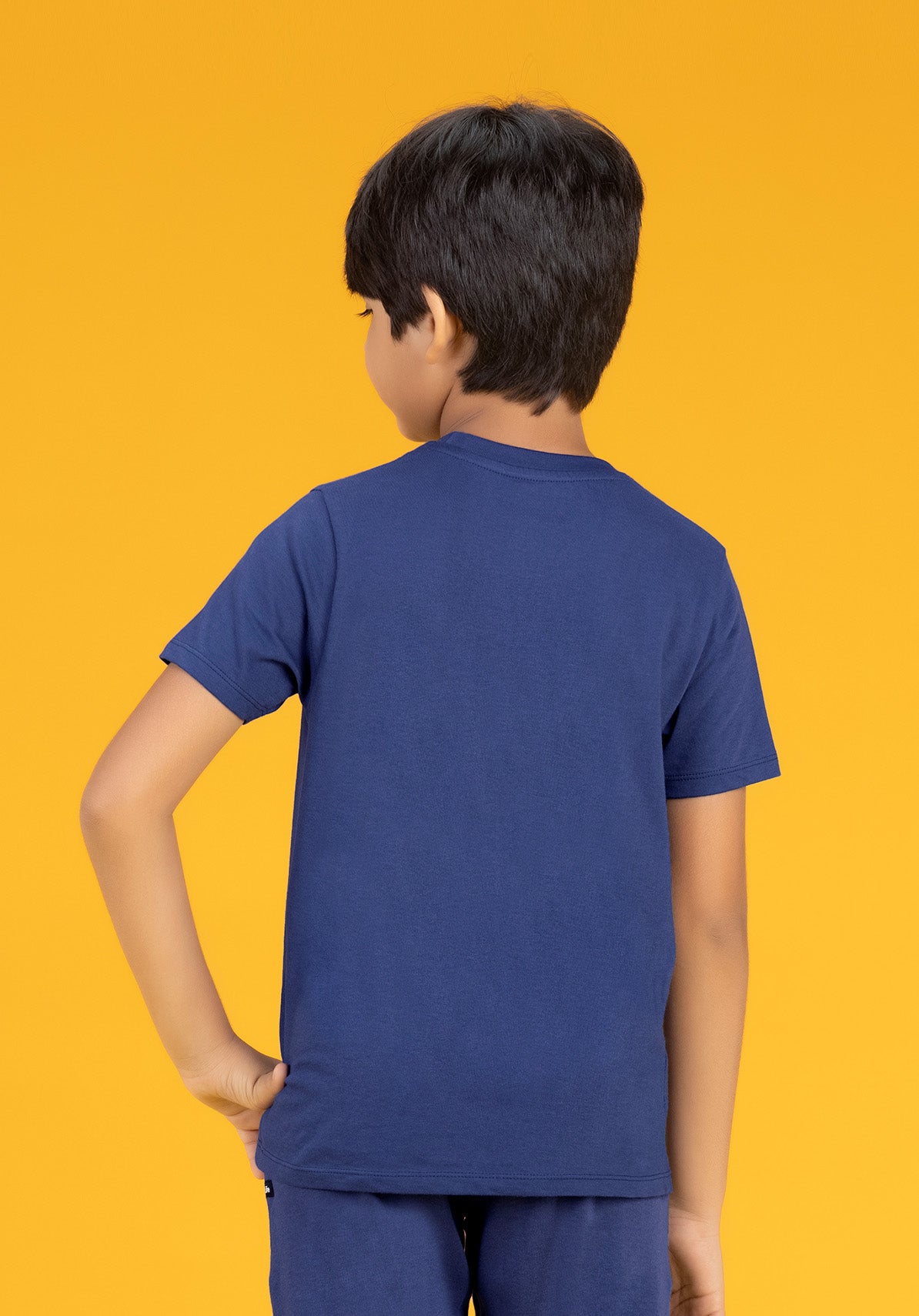 Playmate Boys T-shirt Blue Combed Cotton