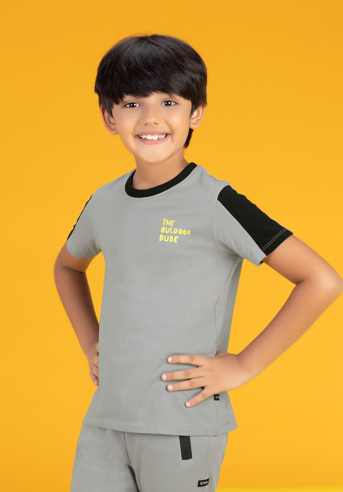Playmate Boys T-shirt Grey Combed Cotton