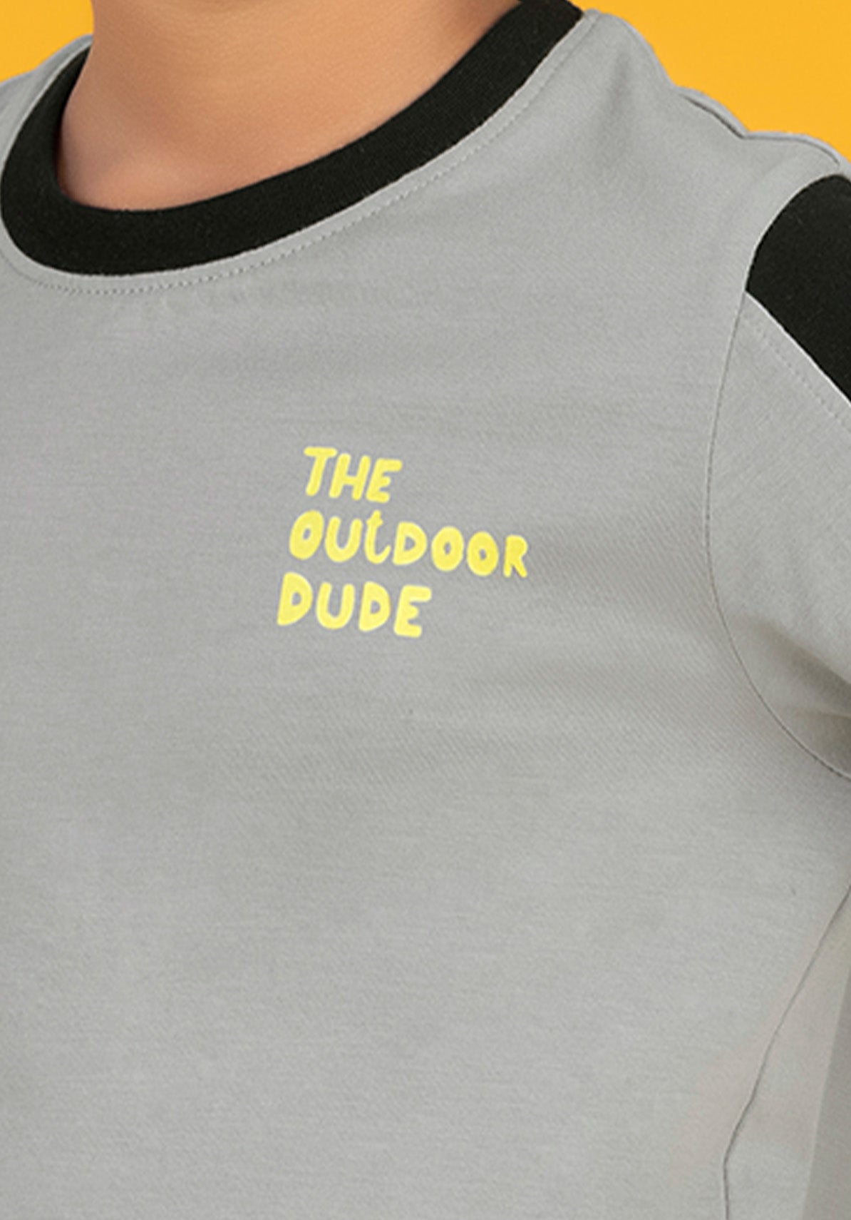 Playmate Boys T-shirt Grey Combed Cotton