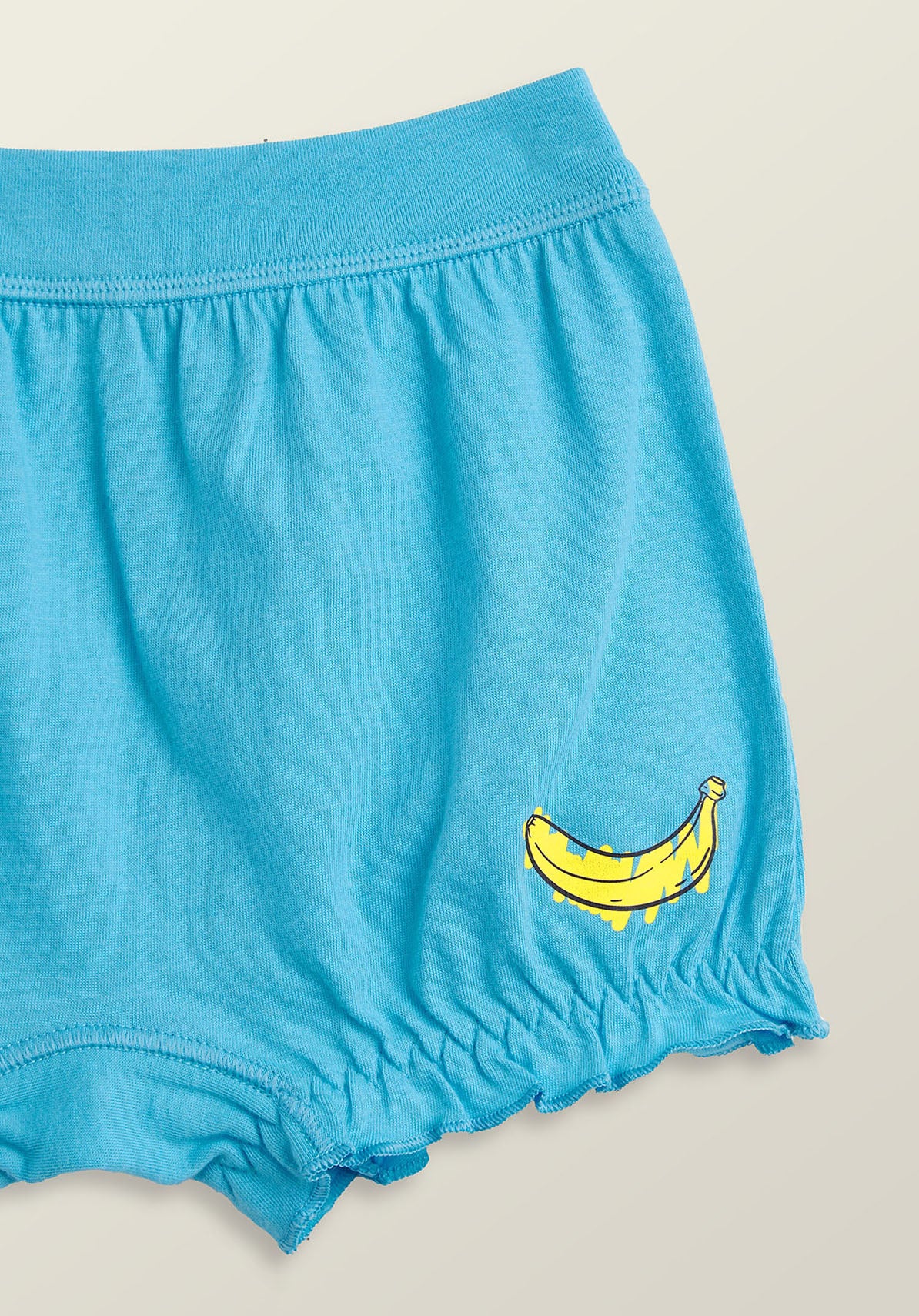 Girls bloomers scribbles banana combed cotton blue - XYLife Kids Wear