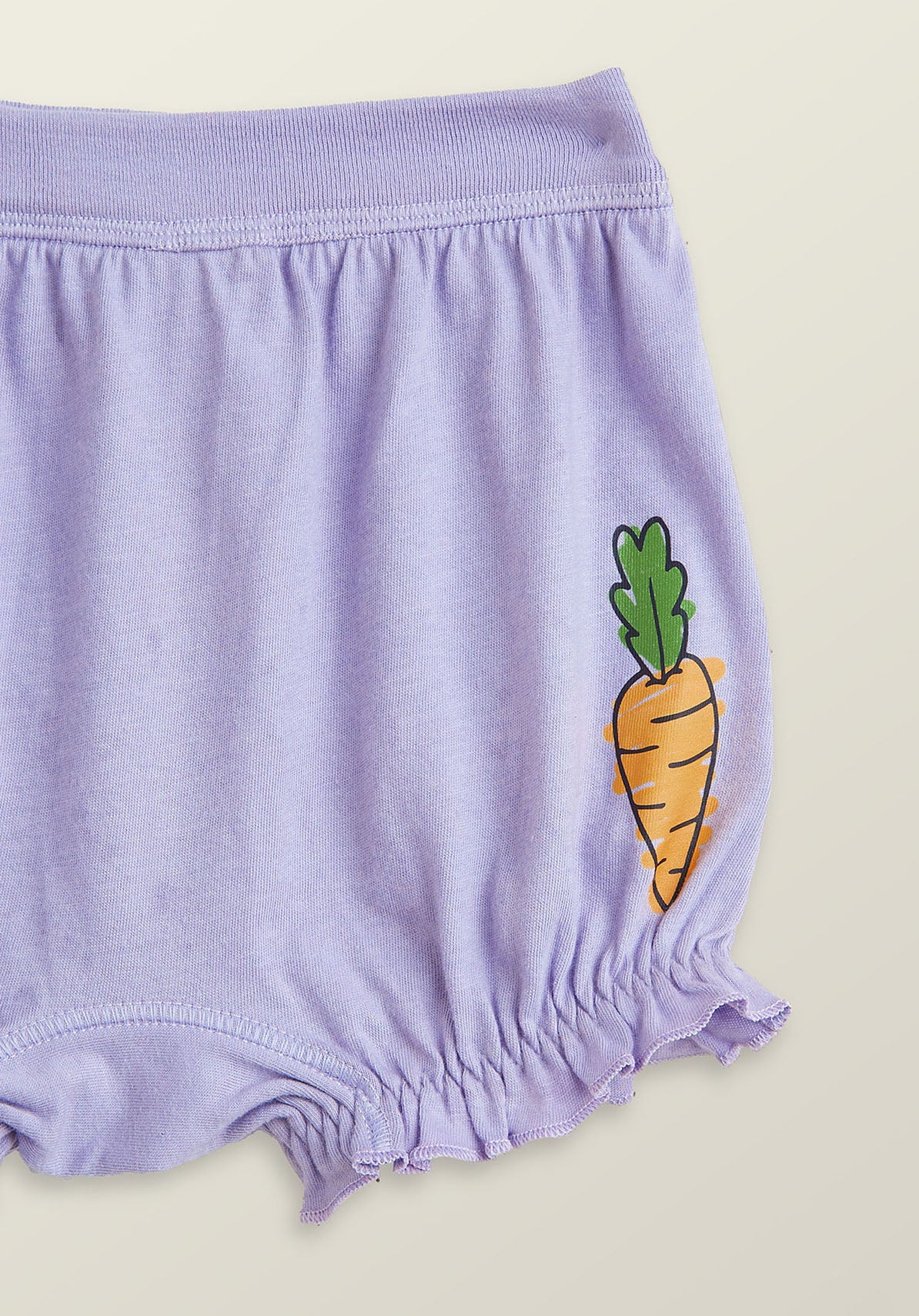 Girls bloomers scribbles carrot combed cotton lilac - XYLife Kids Wear
