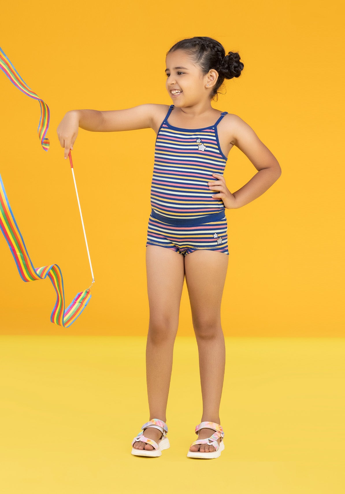Girls Boyshorts arcade tencel modal multicolour - XYLife Kids Wear