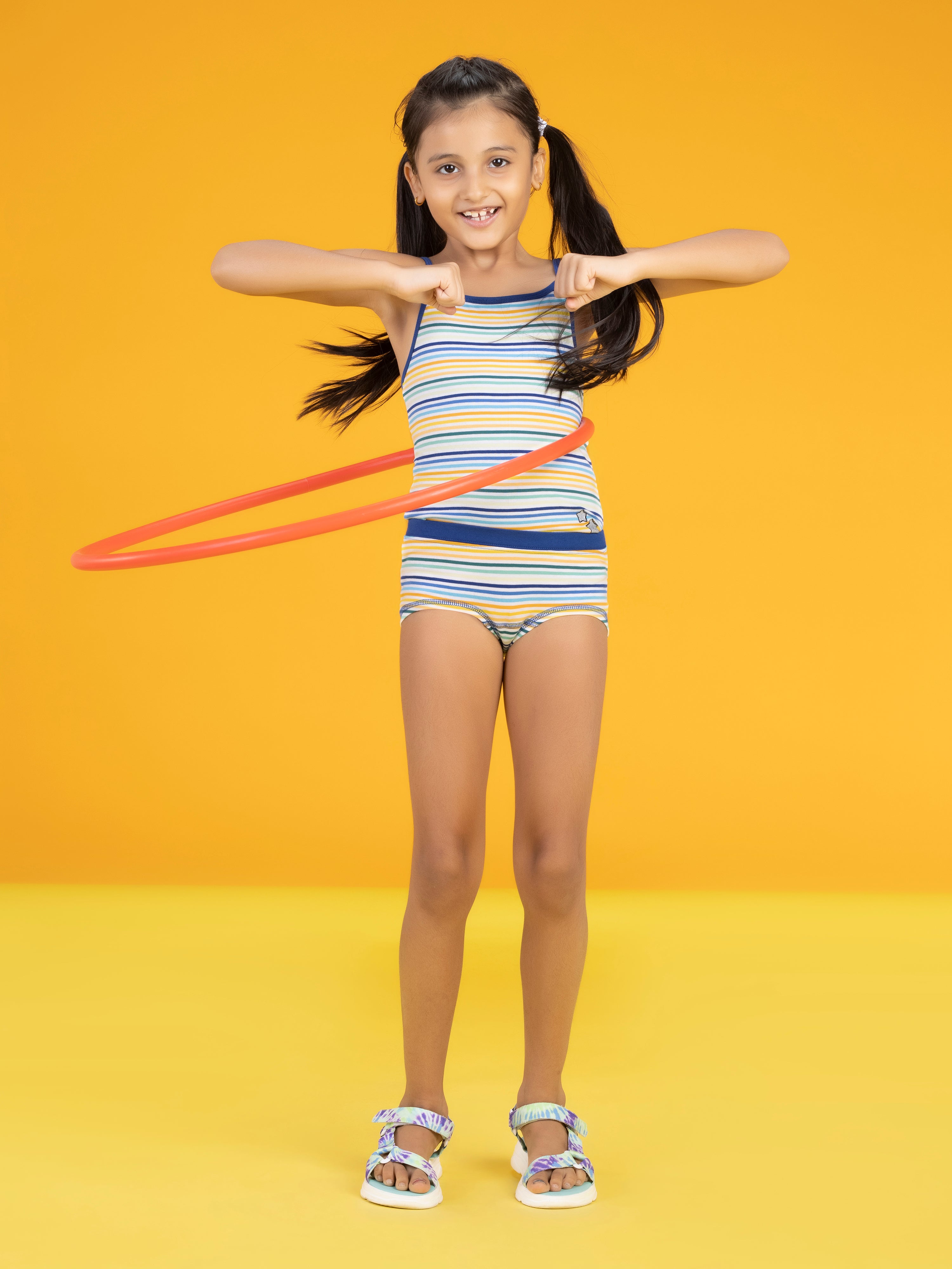 Girls Boyshorts arcade tencel modal rainbow - XYLife Kids Wear