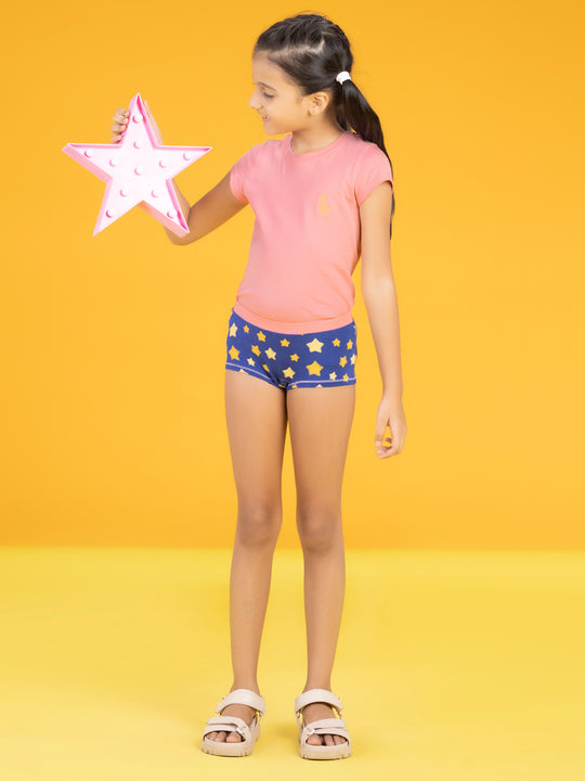 Astro Girls Boyshorts Yellow Tencel Modal