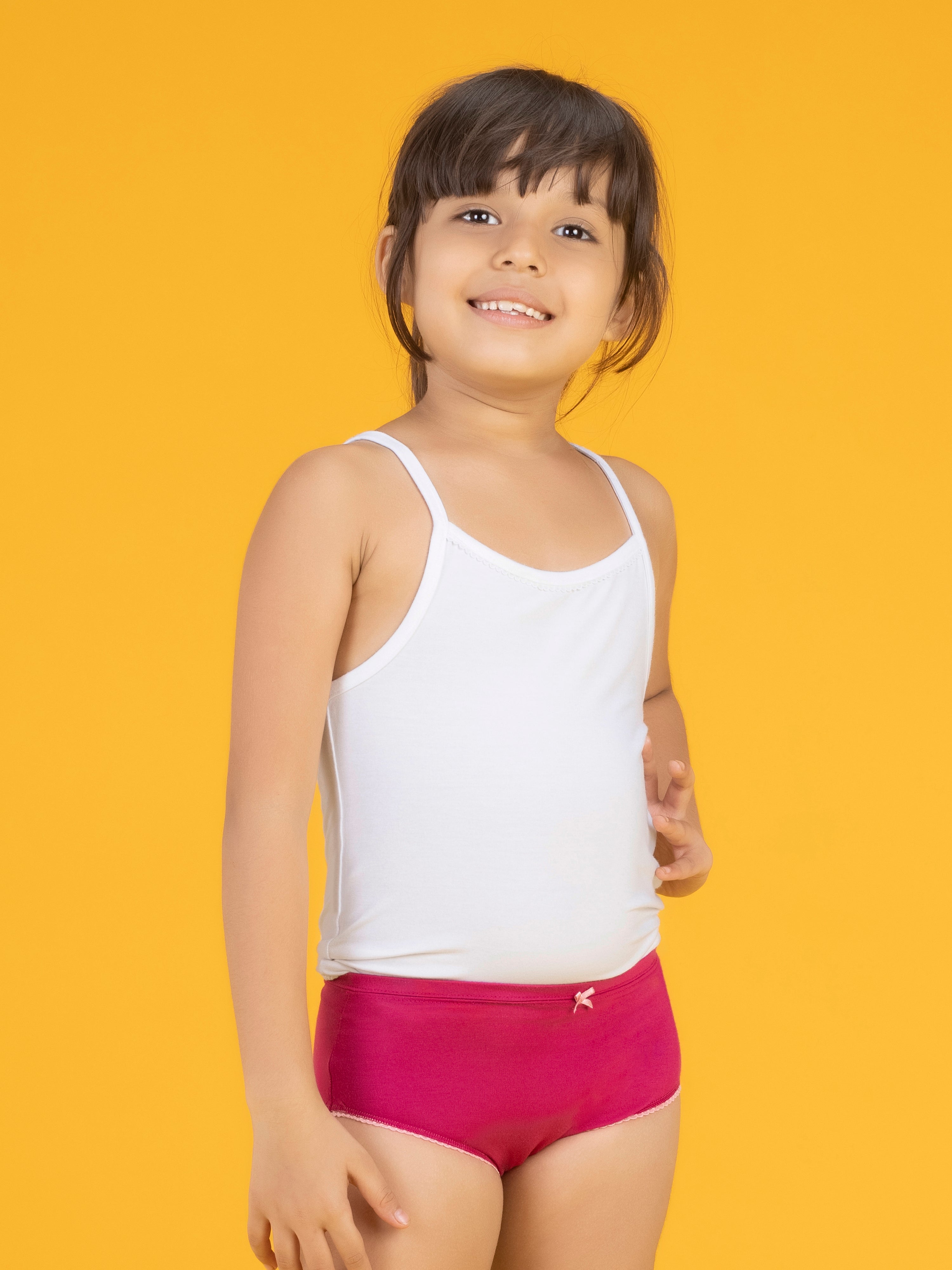 Girls hipsters primary tencel modal dark pink - XYLife Kids Wear