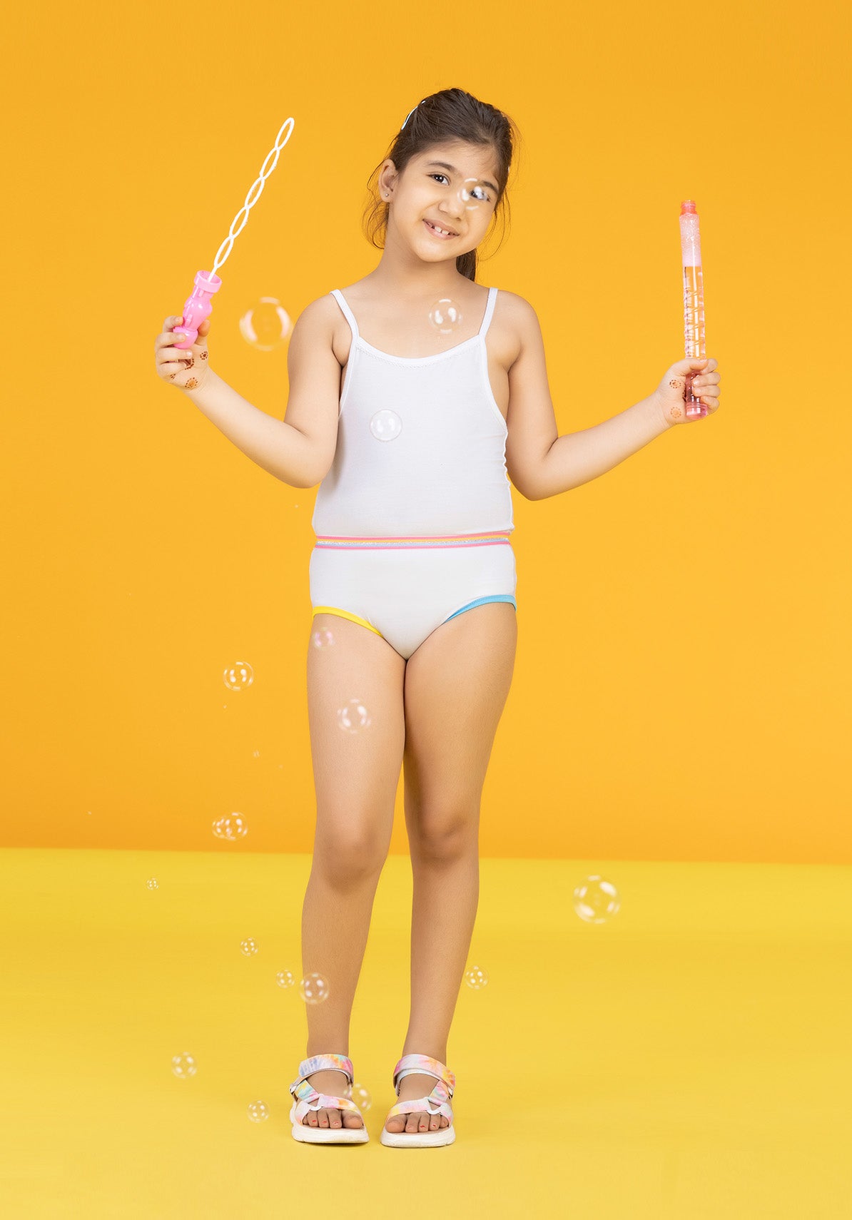 Girls hipsters primary tencel modal white - XYLife Kids Wear