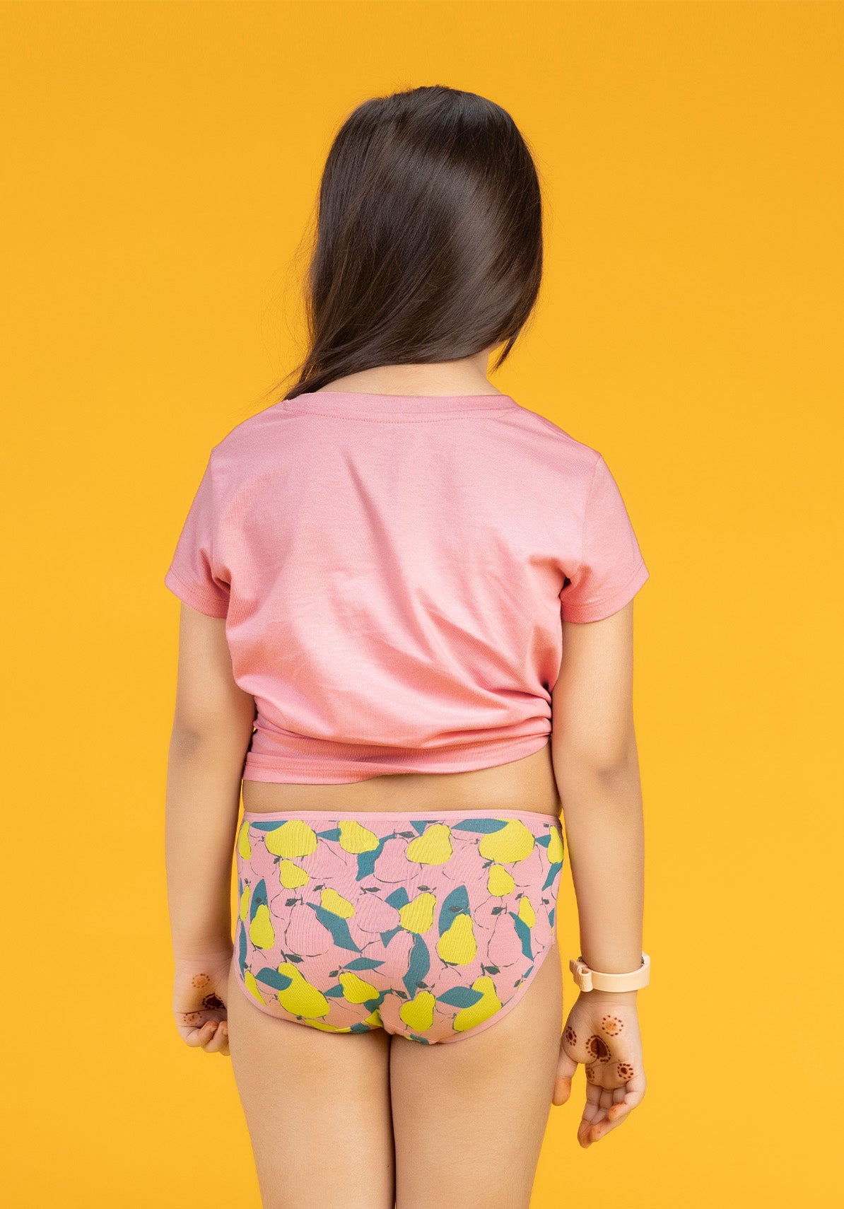 Girls hipsters scribbles pear tencel modal peach - XYLife Kids Wear