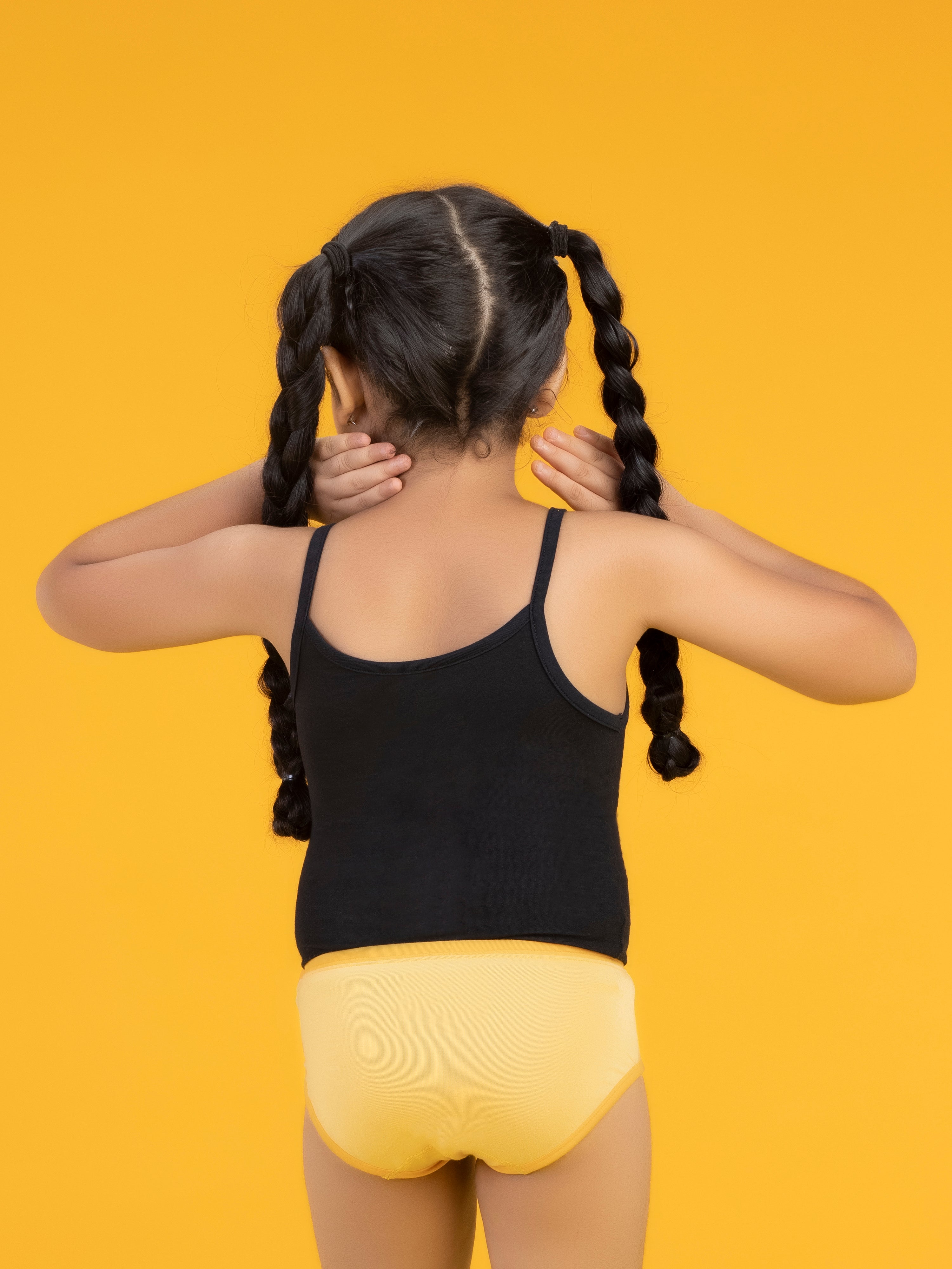 Girls hipsters scribbles raincloud tencel modal yellow - XYLife Kids Wear