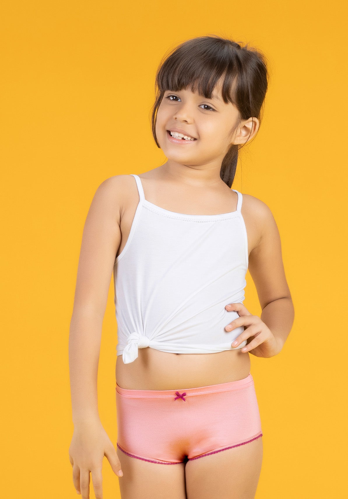 Girls hipsters primary tencel modal pink - XYLife Kids Wear