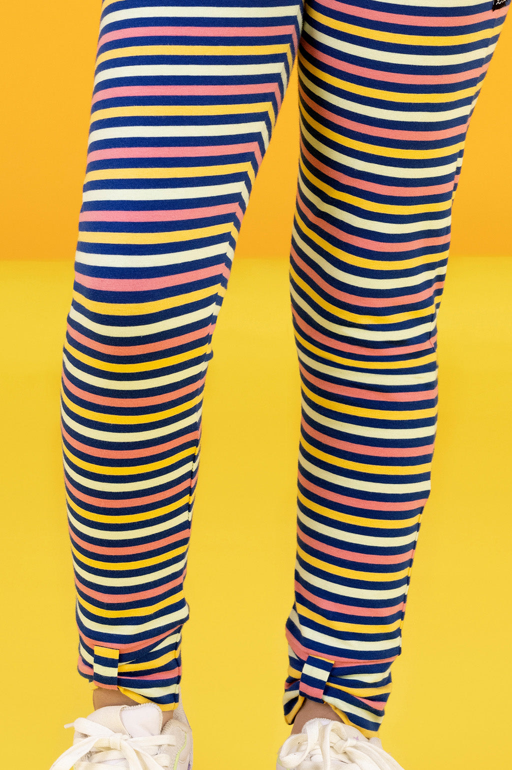 Girls leggings arcade combed cotton blue - XYLife Kids Wear