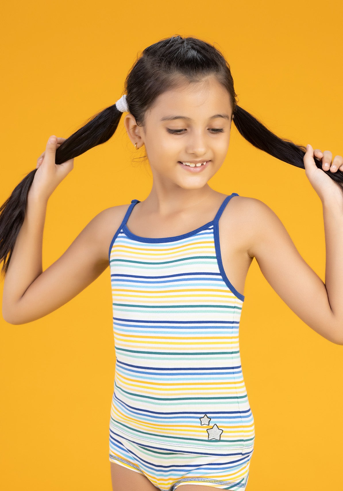 Girls spaghetti arcade tencel modal rainbow - XYLife Kids Wear