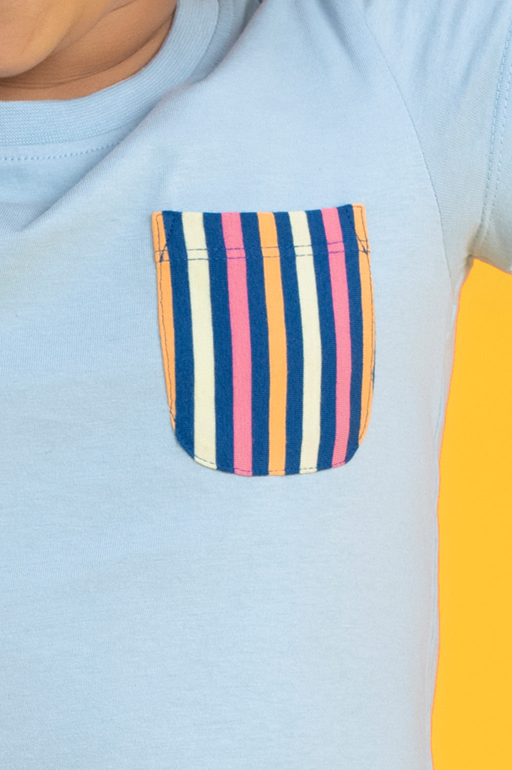 Girls t shirt arcade combed cotton blue - XYLife Kids Wear