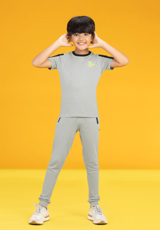 Playmate Boys Joggers Grey Combed Cotton