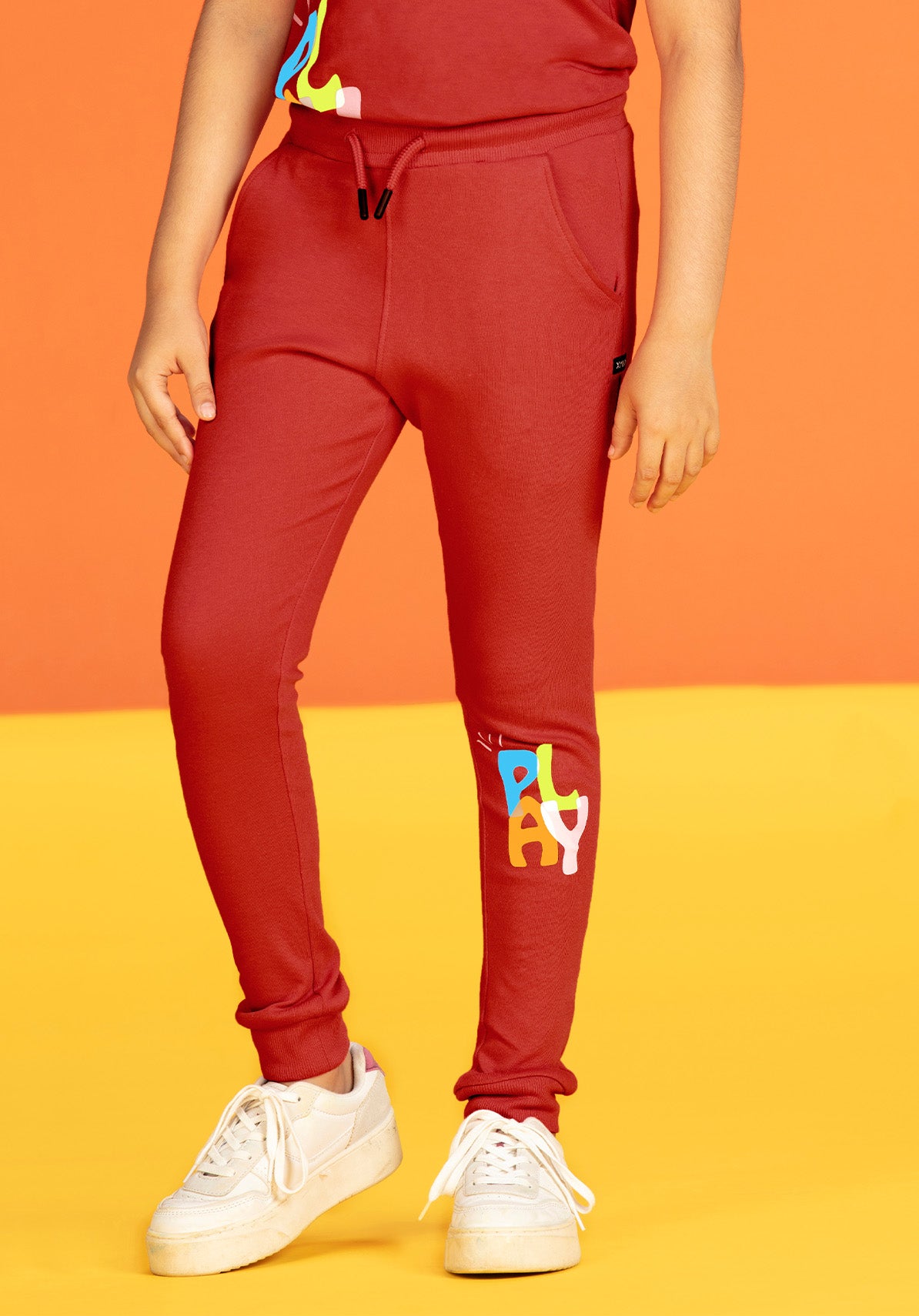 Boys' Red Joggers