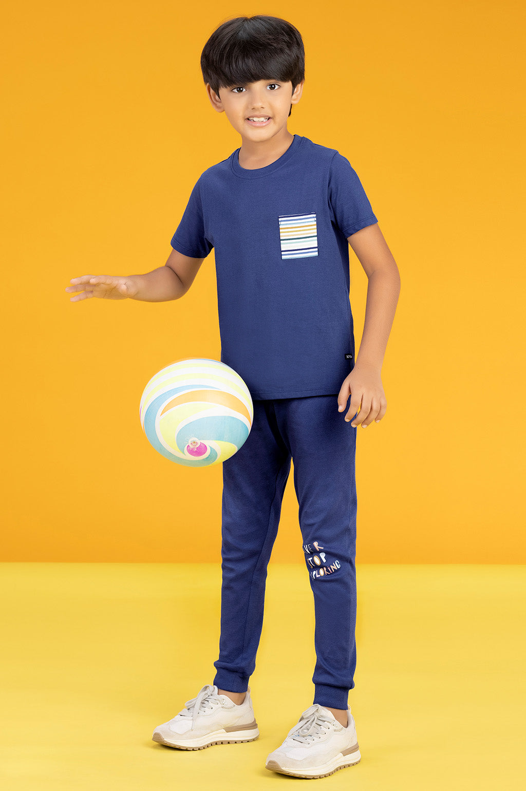 Playmate Boys Co-Ord Set Combed Cotton Blue – XY LIFE