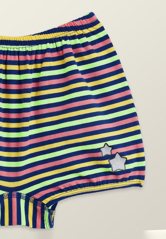 Arcade Girls Bloomers Blue Combed Cotton