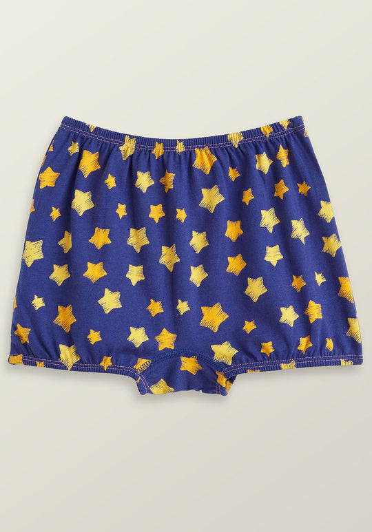 Astro Girls Bloomers Blue Combed Cotton