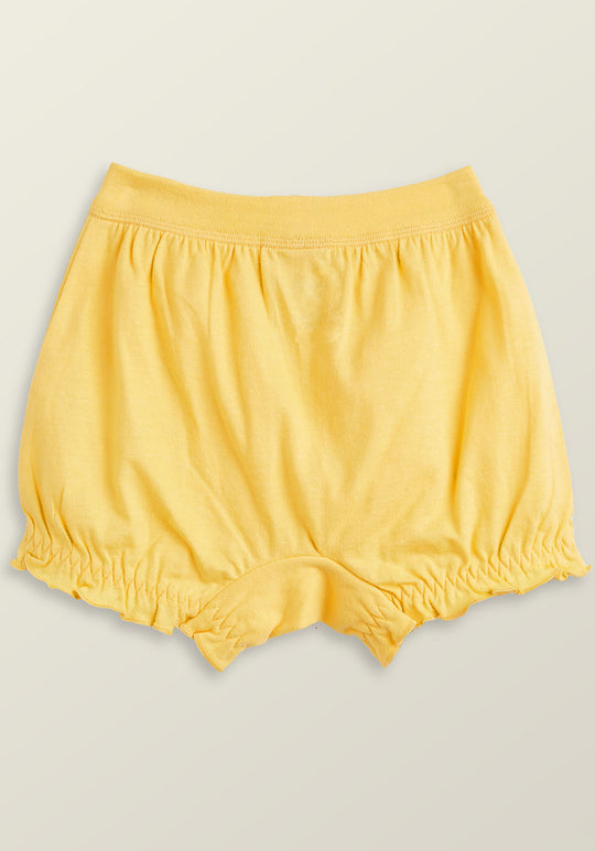 Scribbles Girls Bloomers Yellow Combed Cotton - Raincloud