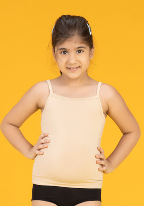 Girls slip primary tencel modal beige - XYLife Kids Wear